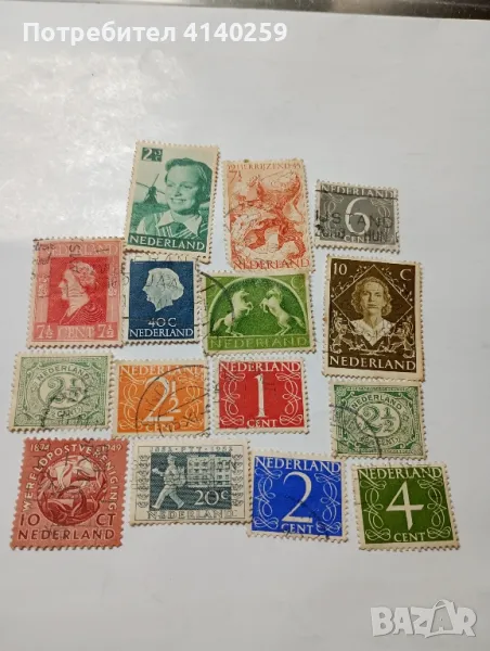 Нидерландия марки стари , снимка 1