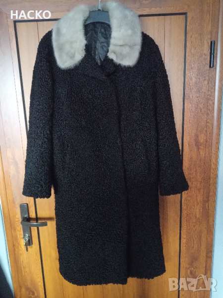 ПРОМО ЦЕНА Кожух (Палто) от ЕСТРАГАН с яка от НОРКА , снимка 1