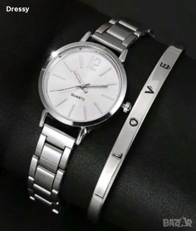 Дамски часовник с гривна, снимка 1