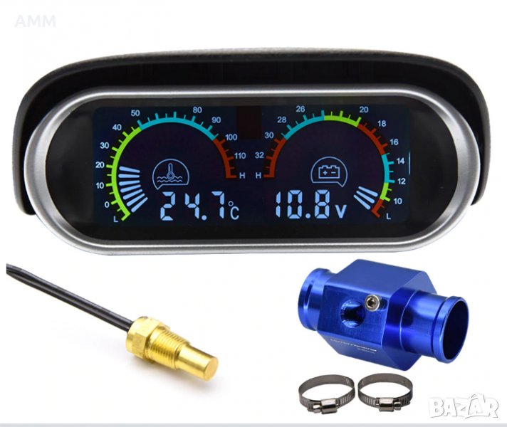 Комбиниран цифров уред за вода / антифриз и напрежение., снимка 1