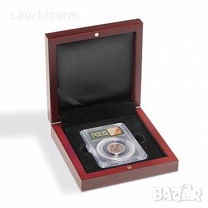  луксозна кутия за 1 бр. сертифицирана монета Leuchtturm, снимка 1