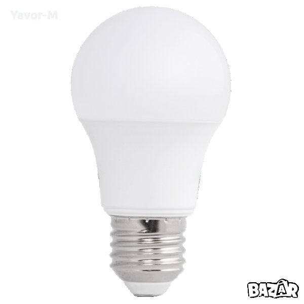 LED Лампа, Крушка 7W, E27, 3000K, 220-240V AC, Топла сватлина, Ultralux - LBL72730, снимка 1