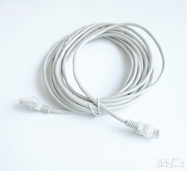 Кабел мрежов, UTP, LAN, RJ45 8pin(м), CAT5E, 5m, снимка 1