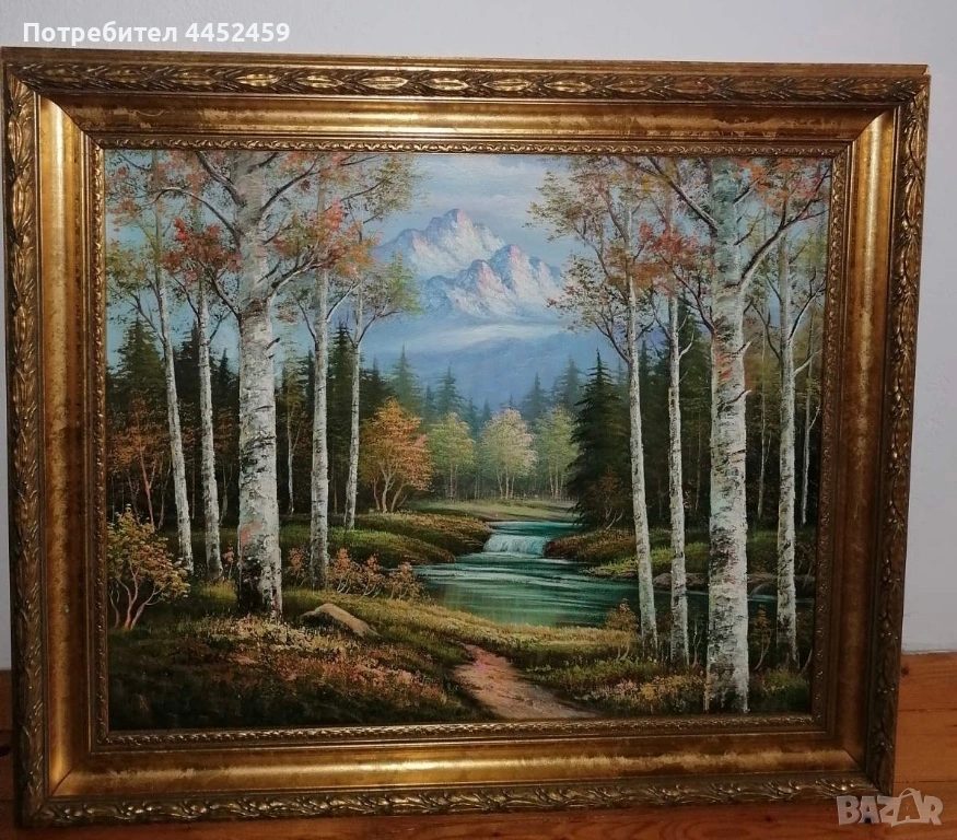 Уникална картина върху платно с маслени бои, снимка 1