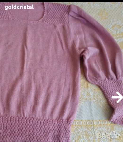 ръчно плетена дамска блуза финна вълна, снимка 1