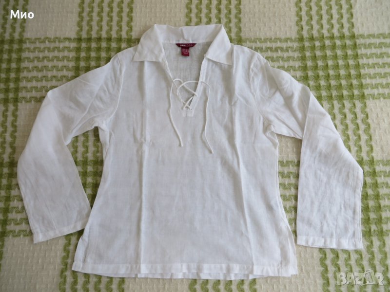 H&M LOGG, нова ленено-памучна блуза, 40, снимка 1