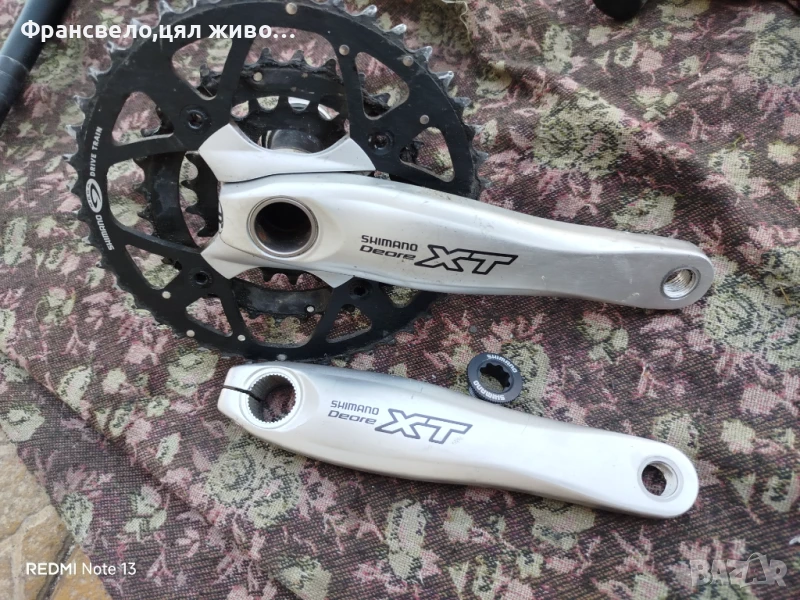 Курбел със средно движение за велосипед колело Shimano deore xt , снимка 1
