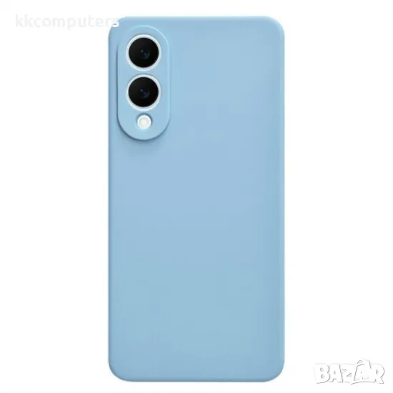Силиконов кейс bSmart Silicone Soft Cover, За Samsung Galaxy S25 Edge, Светлосин, снимка 1