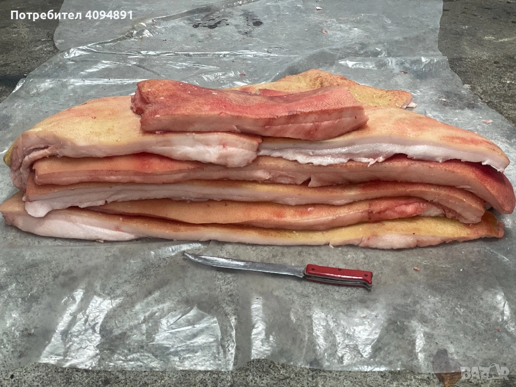 Прясна Сланина с Кожа , снимка 1