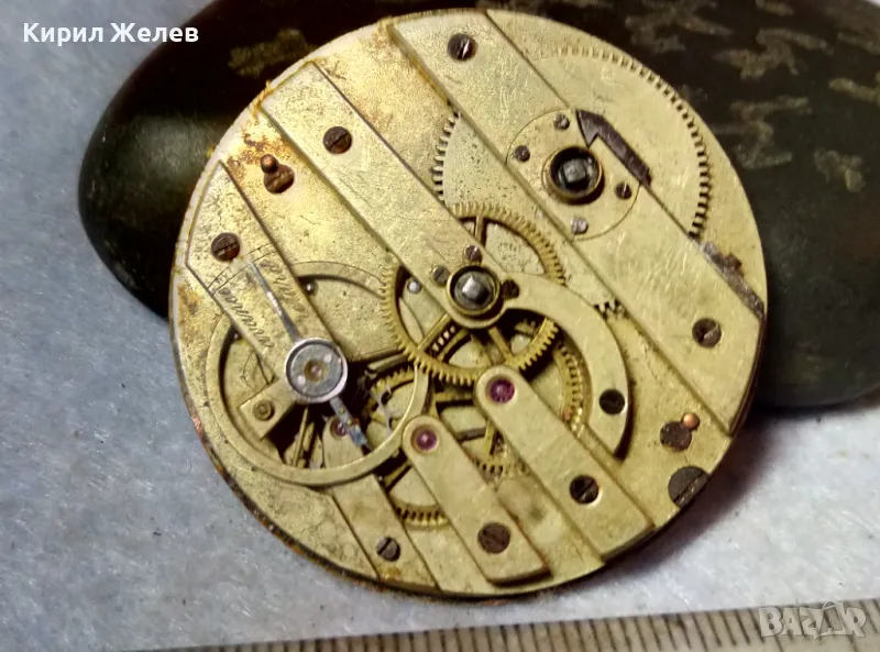 МЕХАНИЗЪМ от РЯДЪК СТАР КОЛЕКЦИОНЕРСКИ ШВЕЙЦАРСКИ ДЖОБЕН ЧАСОВНИК с РИМСКИ ЦИФЕРБЛАТ 49708, снимка 1