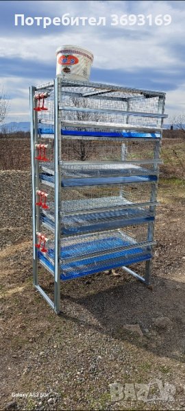 Четириетажна клетка за пъдпъдъци, снимка 1