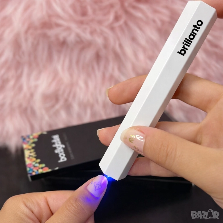 Преносима мини UV лампа за маникюр с Type-C зареждане и два режима на таймера, снимка 1