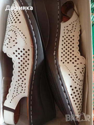 Дамски бели сандали, нови , снимка 2 - Сандали - 53682808