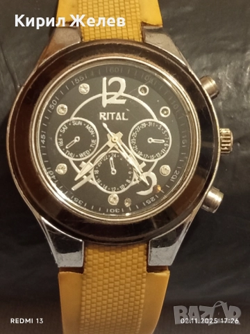 Унисекс часовник RITAL QUARTZ красив стилен дизайн 49017, снимка 2 - Мъжки - 52265319