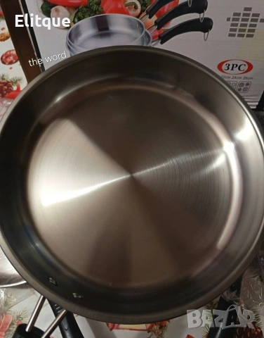Супер здрави и качествени 3 броя тигани с дръжка 22/24/26 см., снимка 5 - Съдове за готвене - 53375994