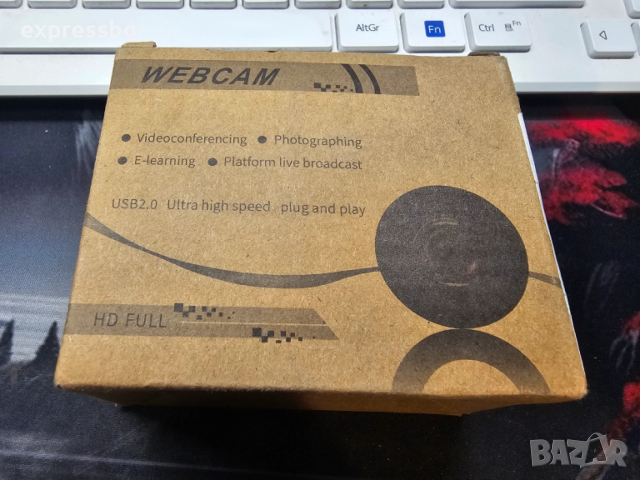 HD Full USB Уеб камера – Plug & Play, снимка 2 - Друга електроника - 52587997