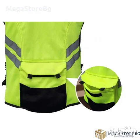 Светлоотразителна Жилетка за моторист - 2094, снимка 5 - Аксесоари и консумативи - 49642398