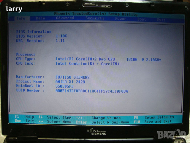 Fujitsu-siemens Amilo Pi2550 лаптоп на части, снимка 4 - Части за лаптопи - 36190443