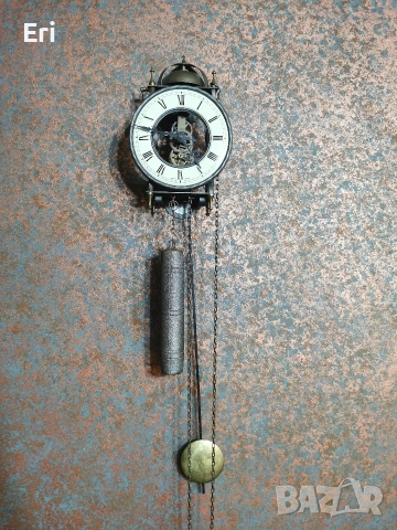 Античен стенен часовник TEMPUS FUGIT, снимка 7 - Стенни часовници - 53143107