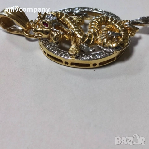 Златна висулка(дракон) 25.58гр., снимка 7 - Колиета, медальони, синджири - 53384786