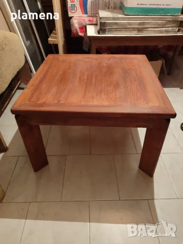 Продавам масивна маса от чам, снимка 2 - Маси - 55846912