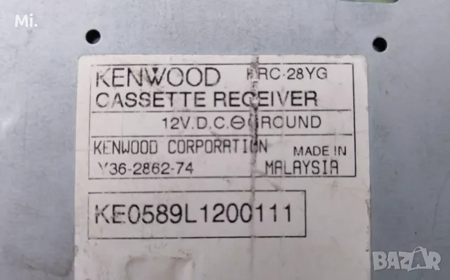 Авто радио касетофон Kenwood - ретро, Vintage Car Audio, снимка 2 - Аксесоари и консумативи - 56089699