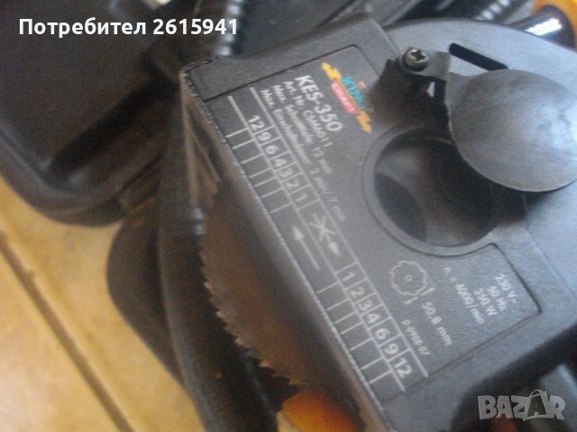 Немски Роторайзер-Ел.Мини Циркуляр За 1 Ръка-Рязане 0-12мм-Диск ф50,8мм-KING CRAFT KES350-Гъвкав Вал, снимка 16 - Други инструменти - 42495720