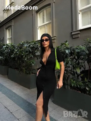 Черна дамска рокля 