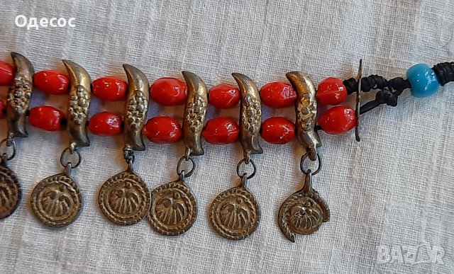 Възрожденски сребърен накит с позлата,прочелник, снимка 7 - Антикварни и старинни предмети - 42441089