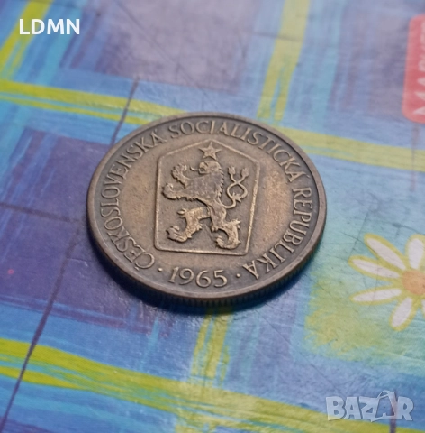 1 Коруна 1965 Чехословакия, снимка 2 - Нумизматика и бонистика - 52101010
