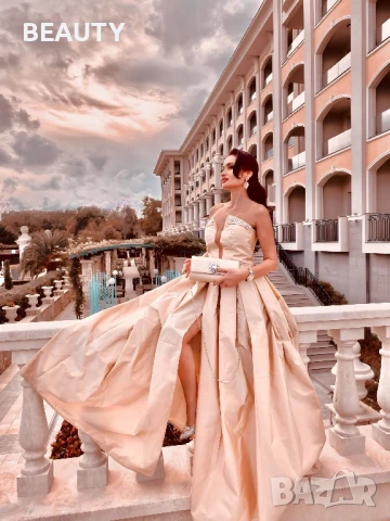 Разкошна Бална рокля - Златно шампанско