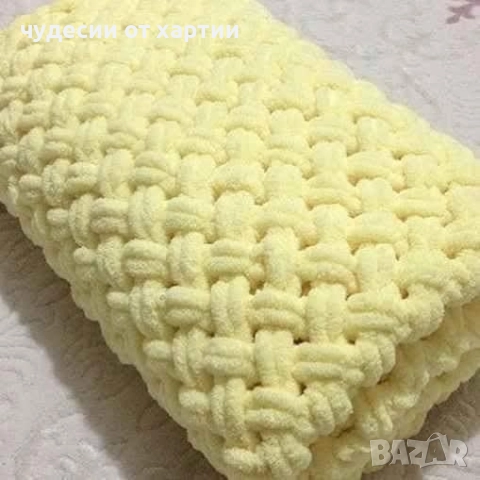 ПРОМО !РЪЧНО ПЛЕТЕНА БЕБЕШКА ПЕЛЕНА