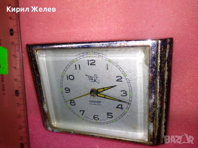 ПИОНЕР СДЕЛАНО в СССР Стар РУСКИ РЯДЪК МОДЕЛ КОЛЕКЦИОНЕРСКИ БУДИЛНИК ПИОНЕР - ФУНКЦИОНИРАЩ 33404, снимка 14 - Антикварни и старинни предмети - 44536223