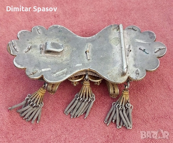 Възрожденска Сребърна Пафта Филигран Колан, снимка 12 - Други ценни предмети - 52894187