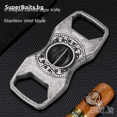 HONEST Carved V-Cut – Професионална резачка за пури, снимка 7 - Пепелници и декоративни съдове - 55777007