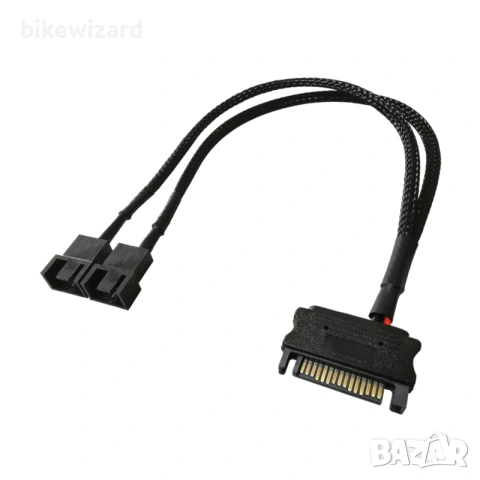 Два броя адаптори за вентилатор на компютър от 3 на 2 пина НОВИ