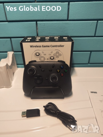 Безжичен контролер с док станция и Hall ефект за PC/Switch, снимка 11 - Друга електроника - 52663457