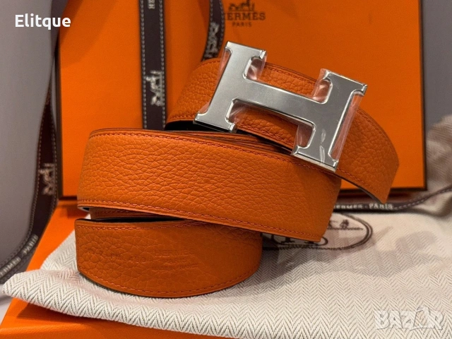 колани от естествена кожа в кутия hermes , снимка 2 - Колани - 53216883