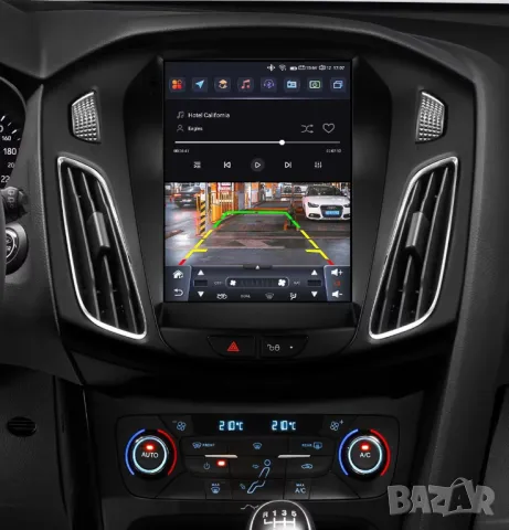 Мултимедия, Двоен дин, Навигация, за Ford Focus, вертикална, TESLA, 2011-2019, 9.7 инча, Android DIN, снимка 10 - Аксесоари и консумативи - 49445480