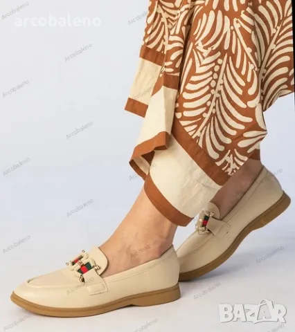 Дамски мокасини от еко кожа с декорация Kalenda, снимка 3 - Дамски ежедневни обувки - 50024969