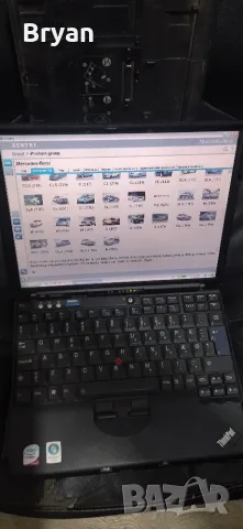 Thinkpad X61 Xentry Das Mercedes лаптоп за диагностика и док станция, снимка 5 - Лаптопи за работа - 55990830