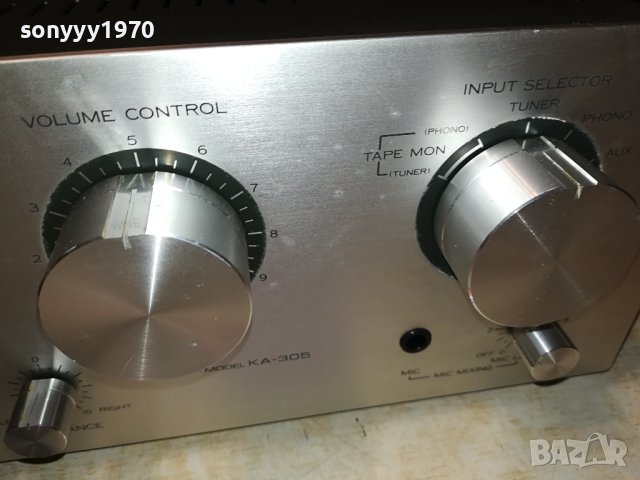 KENWOOD K-305 STEREO AMPLIFIER-MADE IN JAPAN-LNV ВНОС SWISS 2906231708, снимка 8 - Ресийвъри, усилватели, смесителни пултове - 41396107