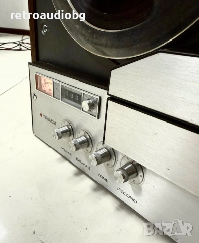 🔊Ретро ролков магнетофон PHILIPS 4404 + капак - след пълен рекап - напълно възстановен🔊, снимка 4 - Декове - 49941924