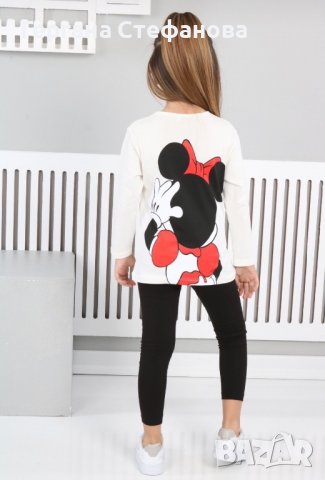 Комплект мини Маус  Бяло-2/3г.3/4г.4/5г.5/6г.7/8г. Лилаво-2/3г.3/4г.4/5г.5/6г.7/8г. Зелено-2/3г.3/4г, снимка 2 - Детски комплекти - 39292261