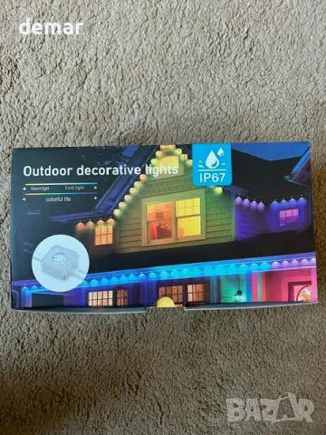 Постоянно външно осветление 15M, Smart RGBIC 30 LED,APP и дистанционно, снимка 10 - Лед осветление - 47375244