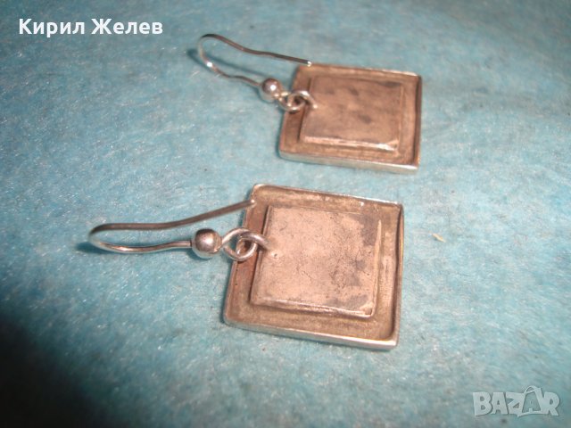 СРЕБЪРНИ АРТ ОБЕЦИ ОКСИДИРАНО КОВАНО СРЕБРО 925 СТАРА РЪЧНА ЮВЕЛИРНА ИЗРАБОТКА 25714, снимка 14 - Обеци - 35783998