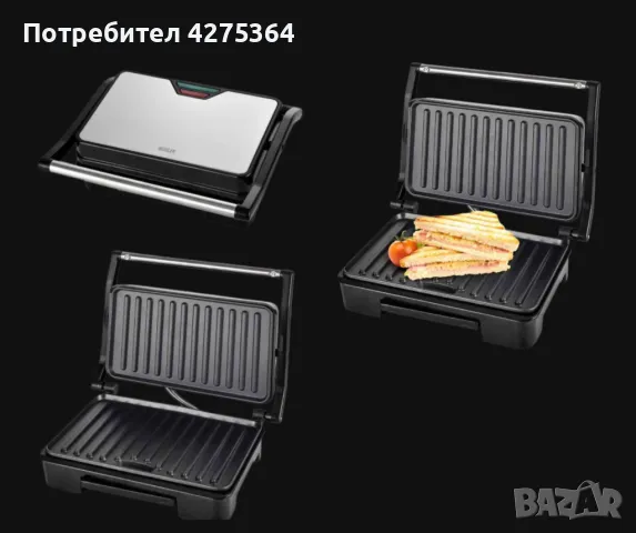 Сандвич-тостер, MHT-889S, снимка 1