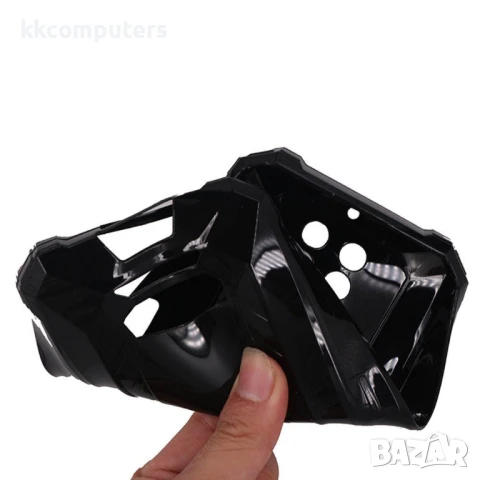 Гъвкав TPU Калъф + Скрийн Протектор за Blackview BL7000 – Прозрачен / Черен, снимка 3 - Калъфи, кейсове - 50820106