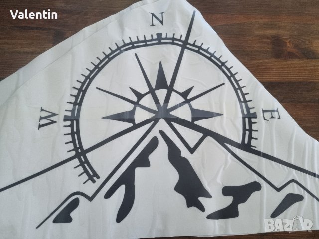 Стикер планински компас 1бр, снимка 2 - Аксесоари и консумативи - 42152718