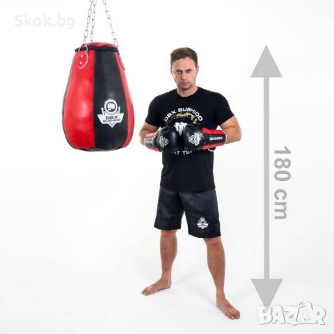 Боксов комплект: 30 кг. ударна круша + стойка за таван + верижен метър + ръкавици, снимка 10 - Бокс - 40770575